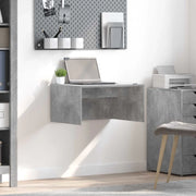 Scrivania a parete Grigio cemento 60 x 45 x 30 cm 891387