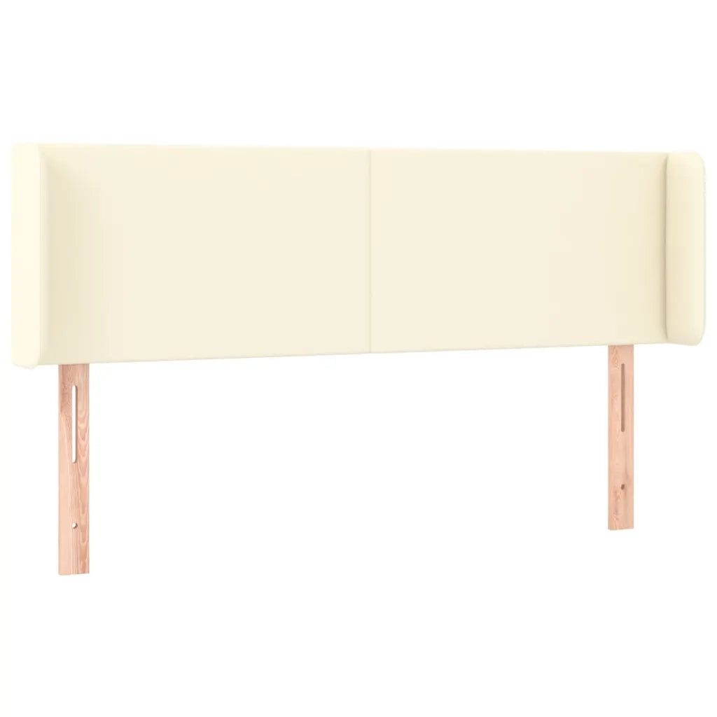 Testiera ad Orecchio Crema 147x16x78/88 cm in Similpelle 3118580