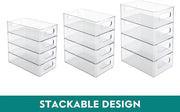 Organizzatore per Frigorifero, Scatole per Organizzazione Frigorifero trasparenti per la conservazione in cucina, soggiorno, bagno, set da 12