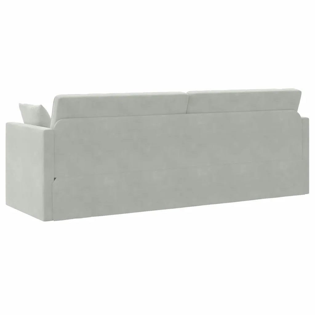 Divano-letto da pavimento-Sofa Letto-Daybed Grigio chiaro 213 x 70 x 77 cm