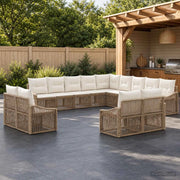 Set Divano da Giardino 13 pz Beige polyrattan 3436188