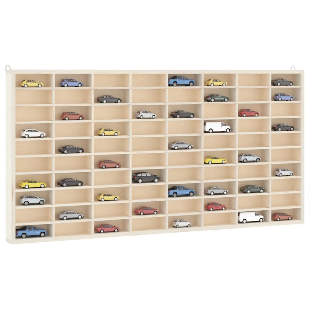 Vetrina da collezione in legno con 80 scomparti 80x4,5x40,5cm CFW6862168