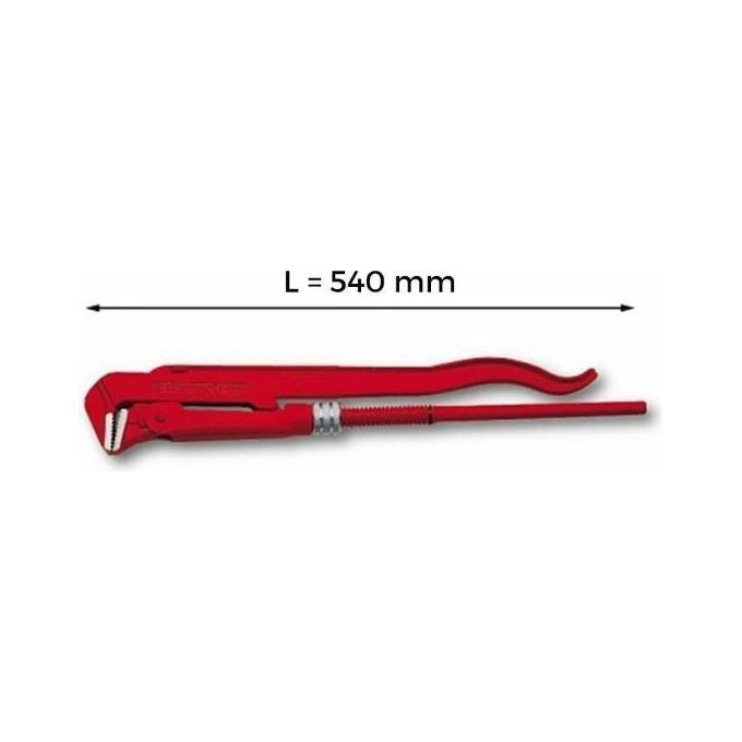 USAG 305 N Giratubi modello svedese con ganasce a 90° diritte Capacita' tubo 2'' Apertura ganasce 67 mm Lunghezza 540 mm colore Nero