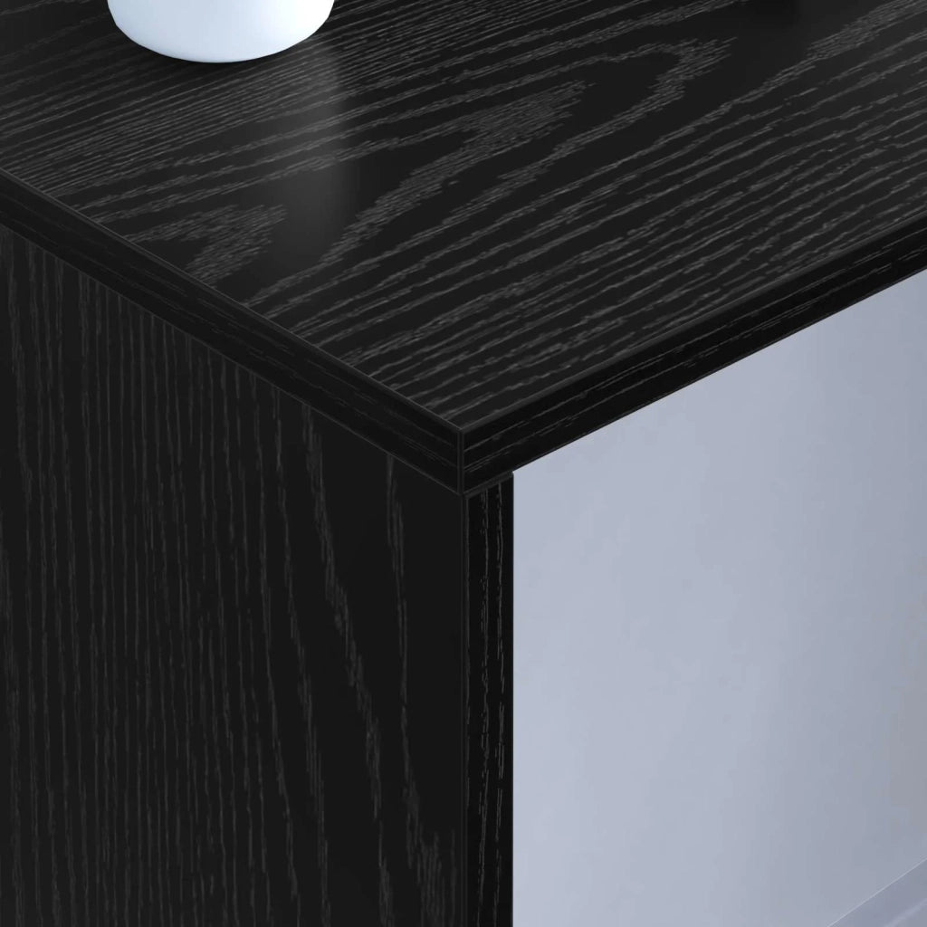 Scrivania a parete Rovere Nero 100 x 45 x 30 cm