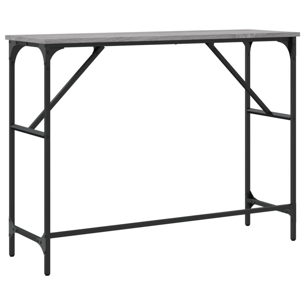 Tavolo Consolle | Tavolo d'Ingresso Grigio Sonoma 100x32x75 cm in Legno Multistrato