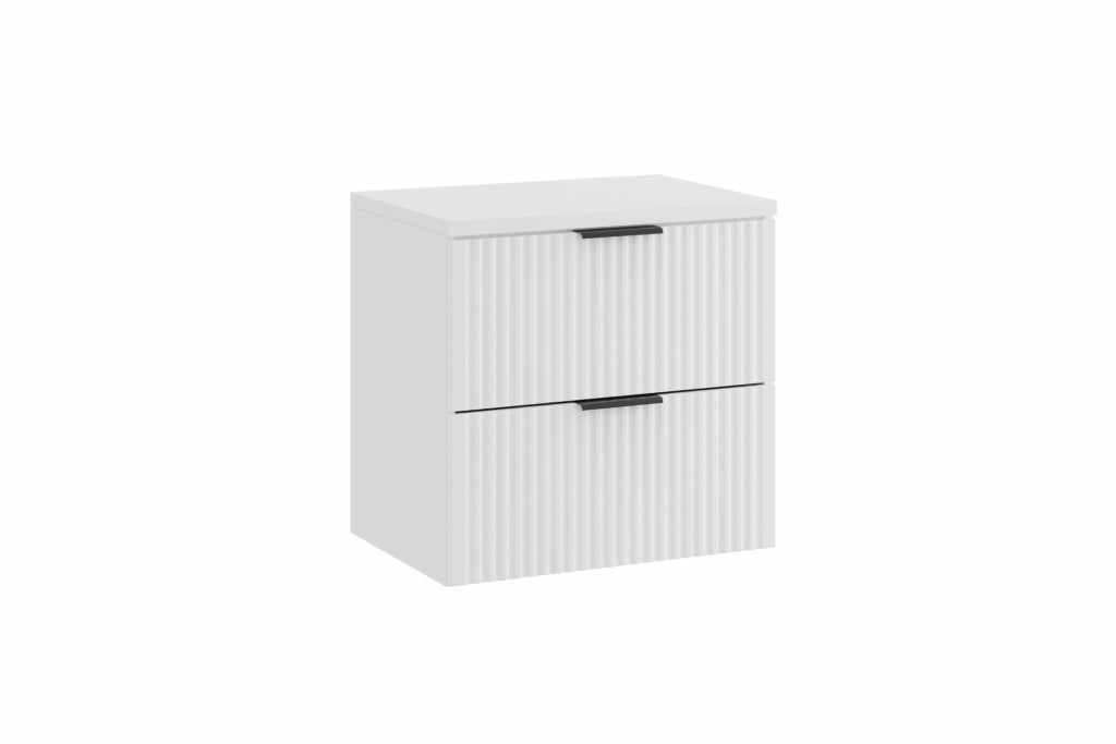 Set mobili bagno 60 cm con piano Adel White 60 x 1401 x 46 cm