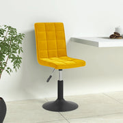 Sedie da Pranzo Girevoli 4 pz Giallo Senape in Velluto 3089296