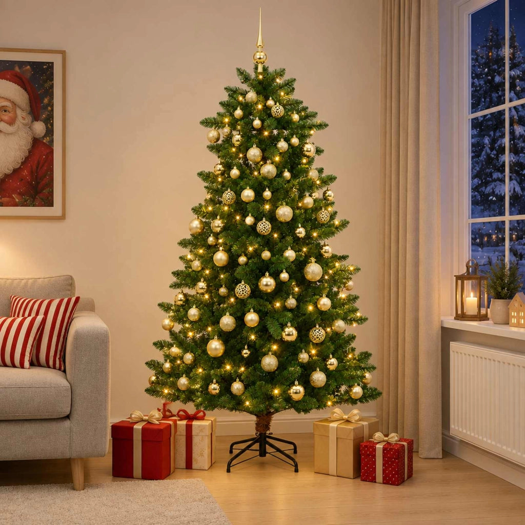 Artificial Christmas Tree with Bauble 180 cm 300 LED 3461387