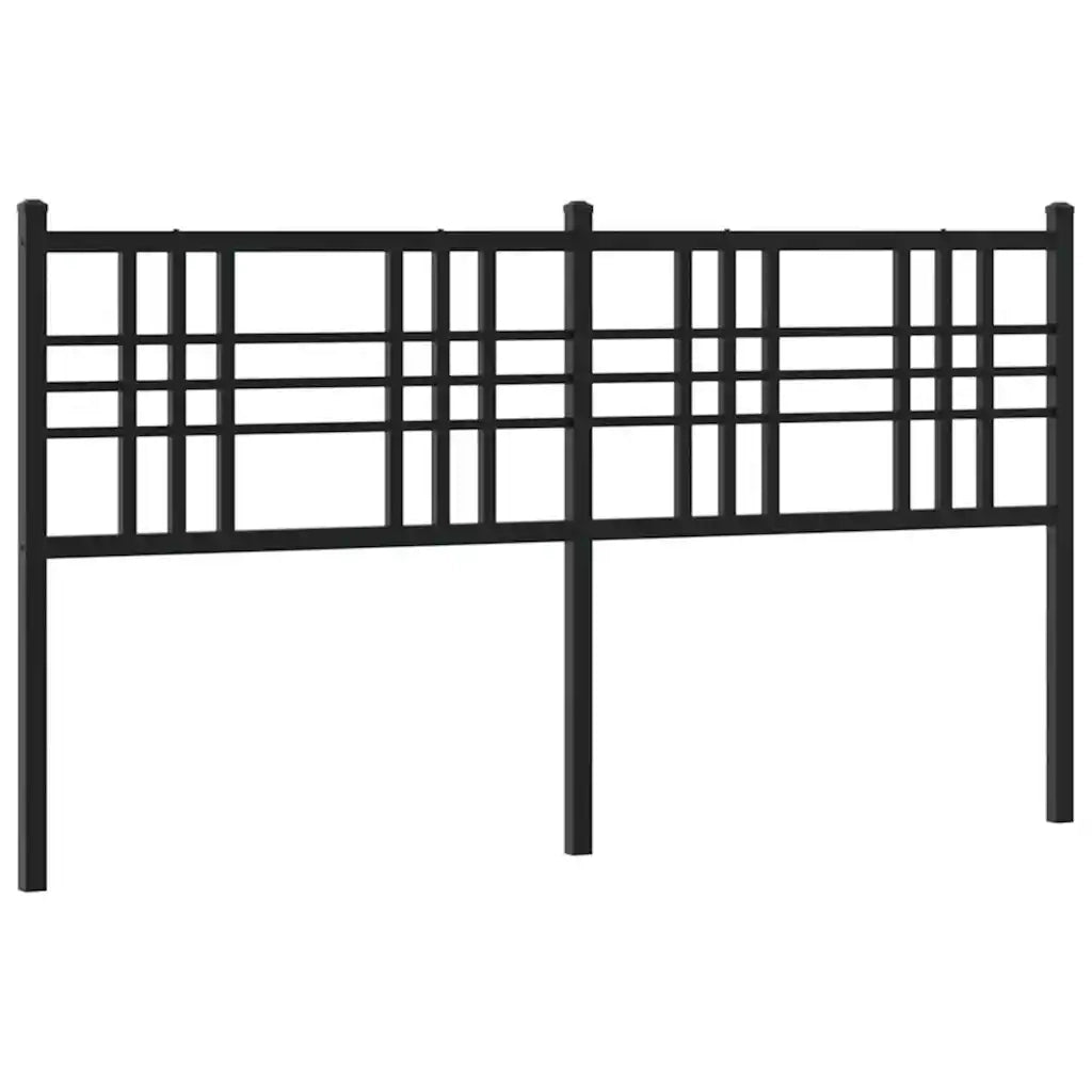 Testiera | Testata di Ricambio in Metallo Nero 160 cm