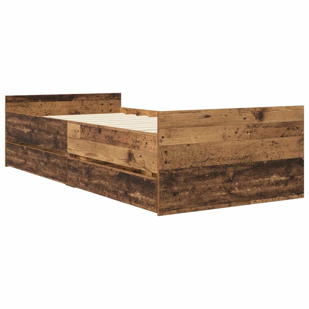 Telaio del letto con storage Legno antico 80 x 200 cm 3429624