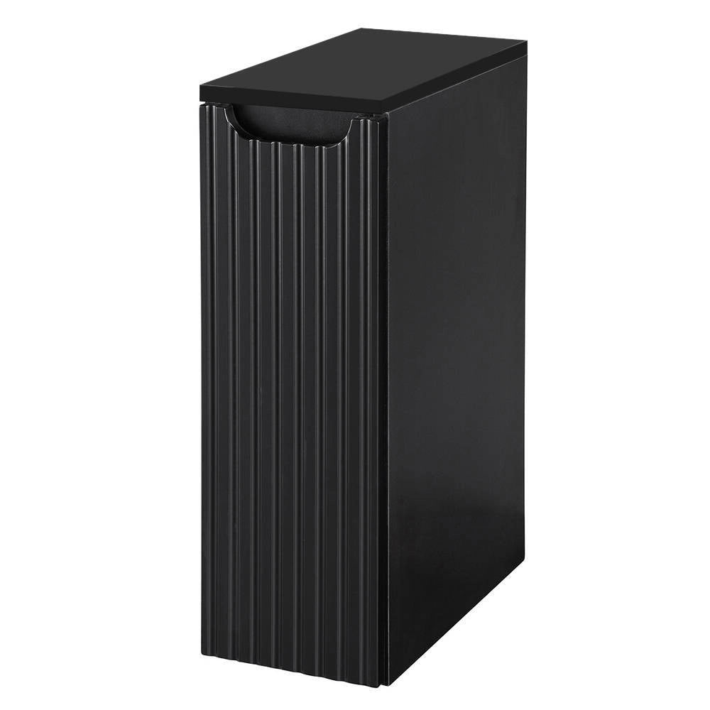 Armadietto Pensile NEWPORT con Anta e Ripiano 20x60x40 cm - Nero [en.casa]