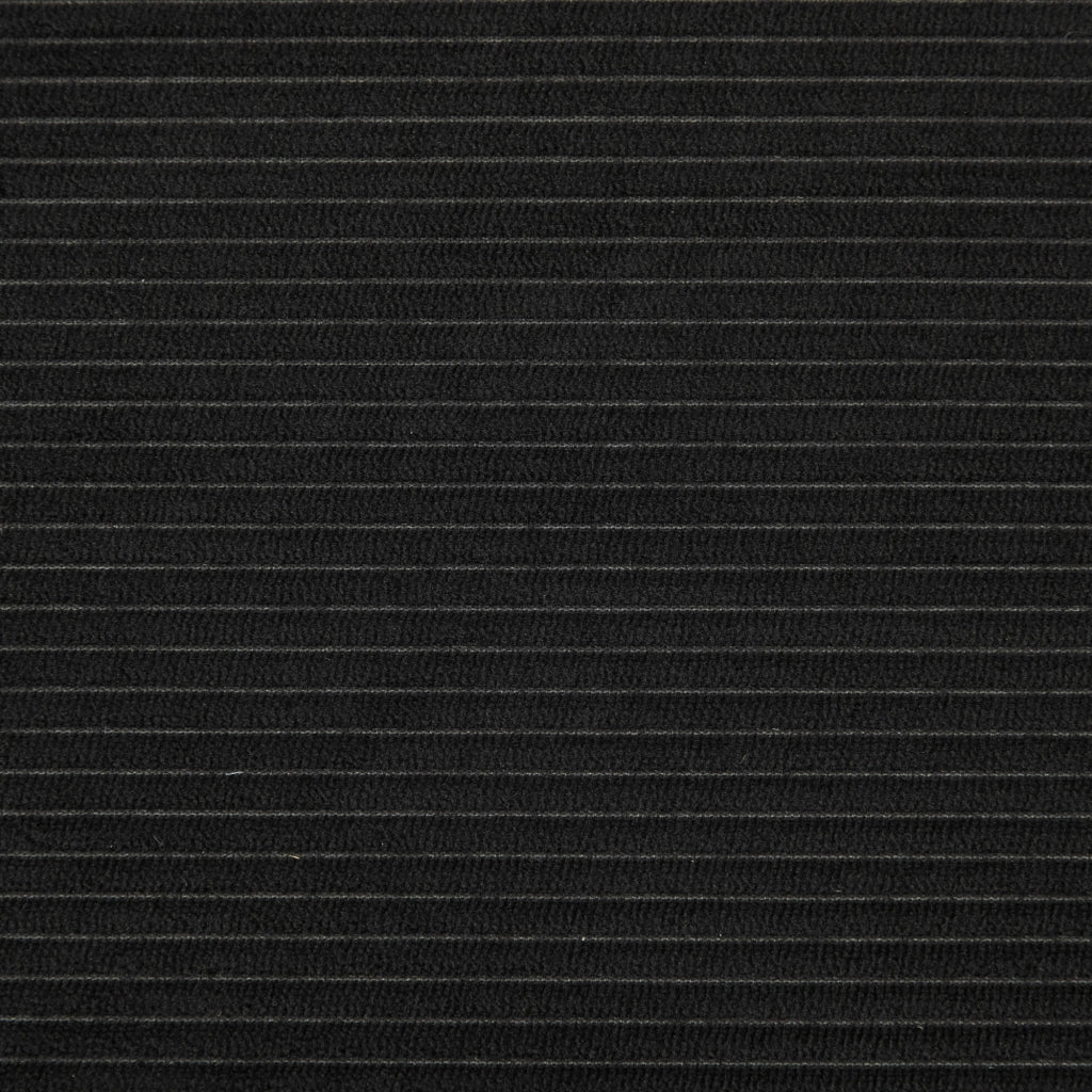Divano letto trasformabile a 3 posti in velluto a coste nero 200x95x75 cm