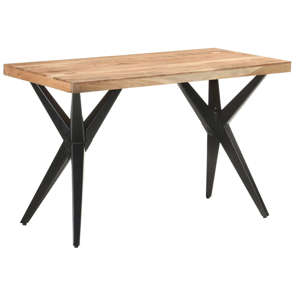 Tavolo da Pranzo 120x60x76 cm in Legno Massello di Acacia cod mxl 67961