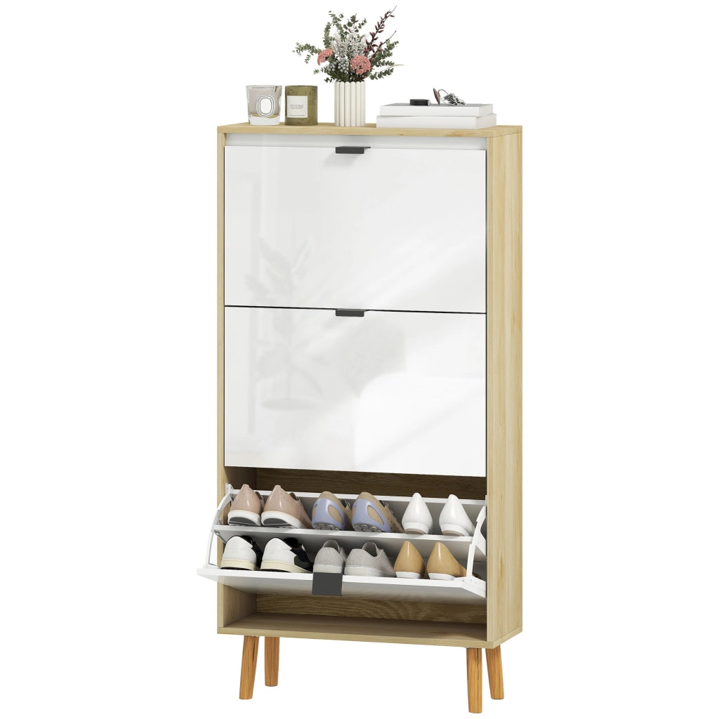 Scarpiera 3 cassetti ¨C zephmum ¨C bianco 60x24x127
