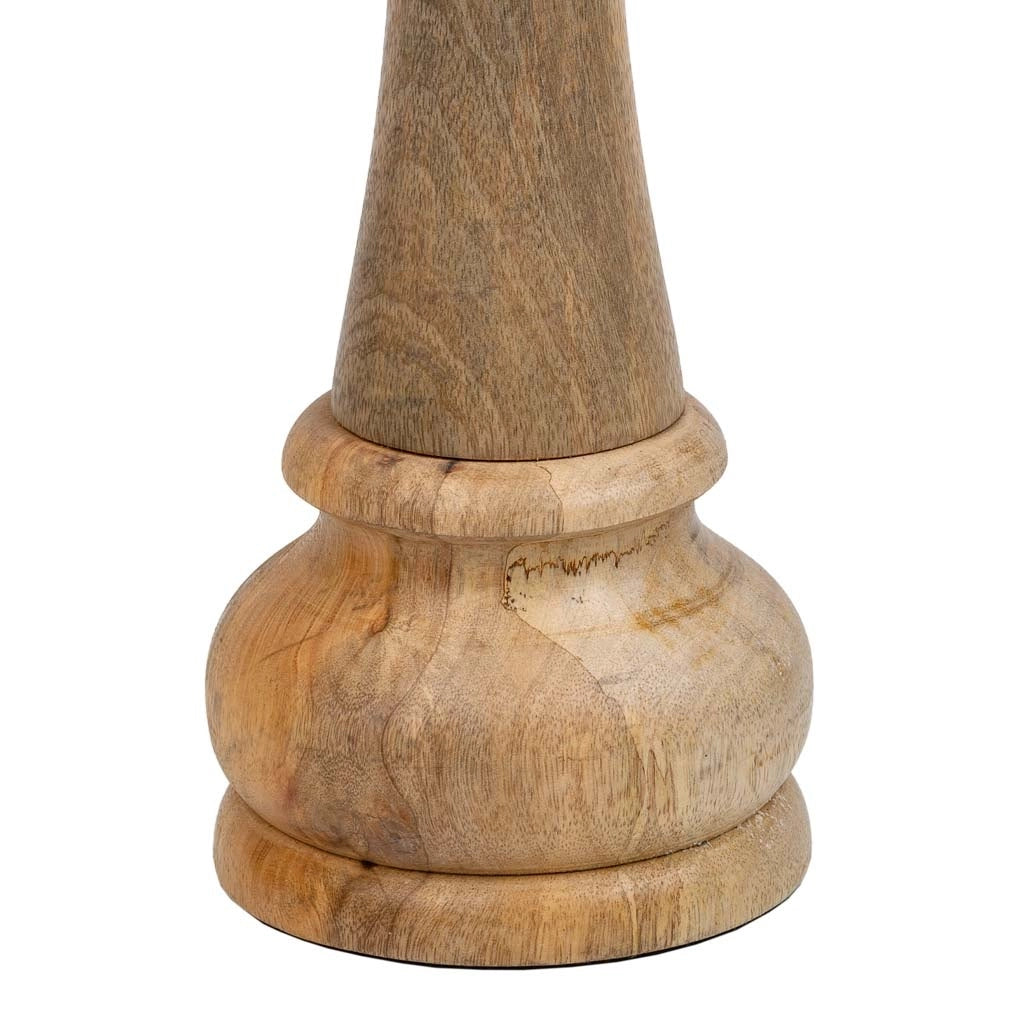 Pezzo degli scacchi Regina in legno di mango marrone d14x36h cm