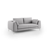 Plano Divano moderno in microfibra tecnica smacchiabile T11 216 cm grigio