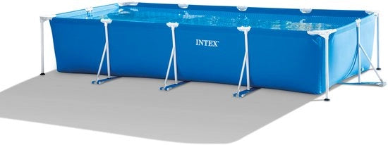 Set di Piscina da Montaggio Rettilinea - 450 x 220 x 84 cm con Pompa a Filtro