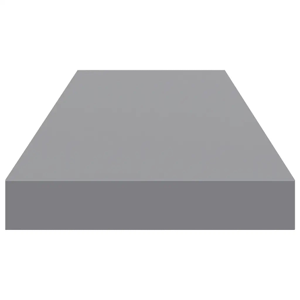 2 pz Scaffali a Parete | Ripiano a parete | Mensole a Parete Grigi 80x23,5x3,8 cm in MDF