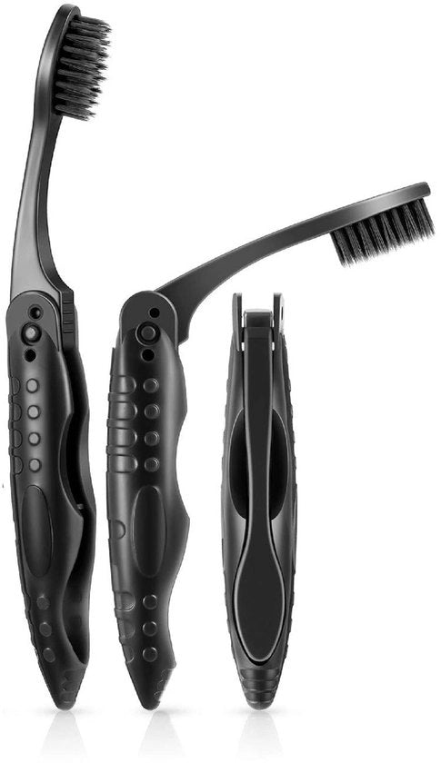 Set di Spazzolini da Dentista Portatili 3 pezzi - Spazzola da Dentista morbida - Ideale per adulti/bambini - Perfetto per viaggi/campagna - Leggero