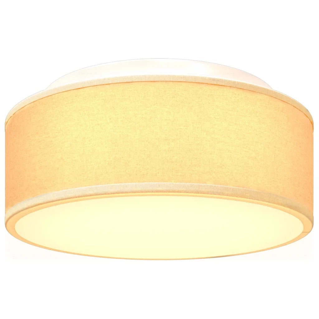 Lampada da soffitto Bianco 30 x 30 x 13,5 cm Tessuto CFW6420086