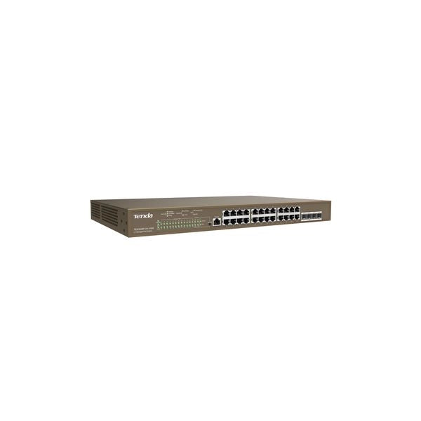 Tenda switch l3 managed poe switch 24 porte 10/100/1000 base-t ethernet - 4 porte 1000 base-x sfp -1 - TEG5328P-24-410W