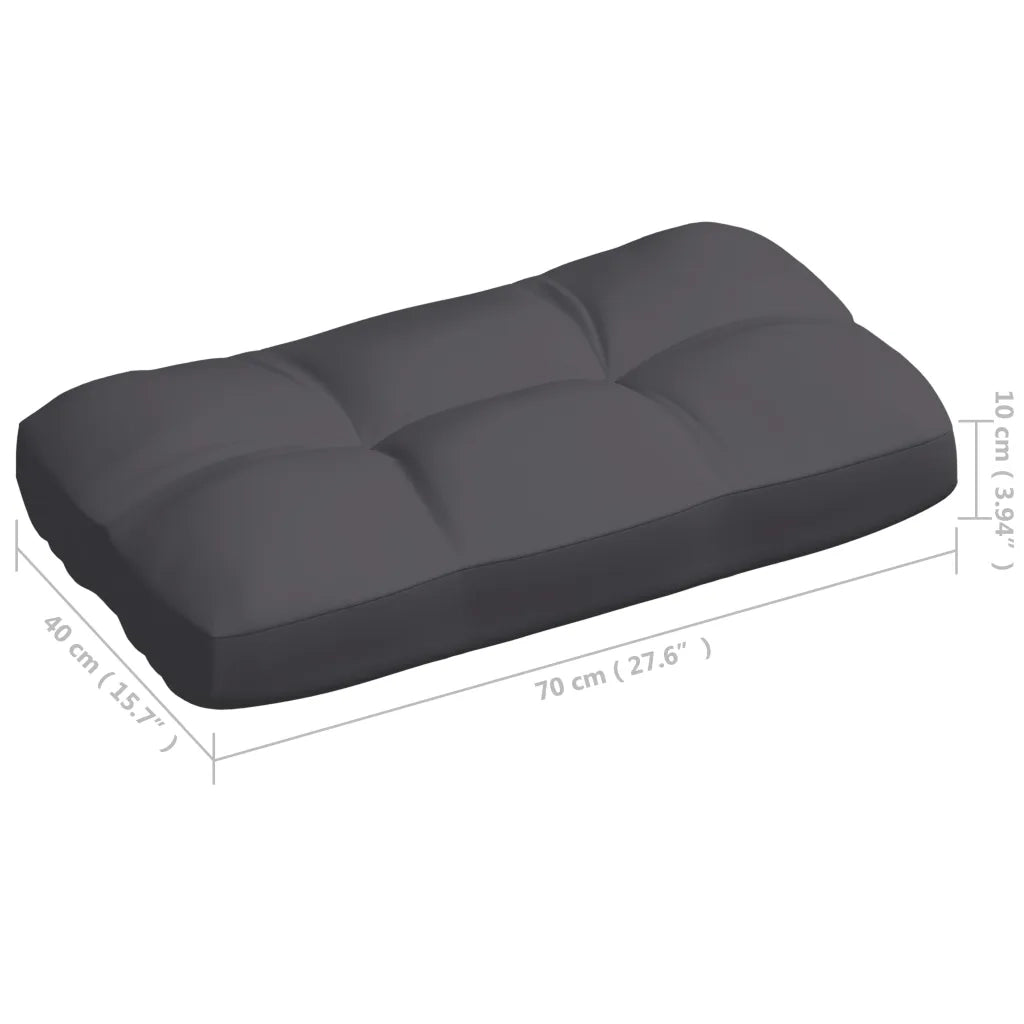 Cuscini per Divano su Pallet 7 pz Antracite 314588