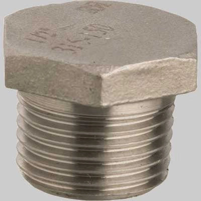 TAPPO MASCHIO IN ACCIAIO INOX  1     MADE IN ITALY