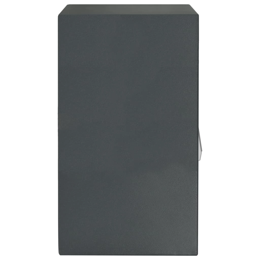 Cassaforte Digitale Elettronica con Ripiano Grigio Scuro 40x35x60 cm Acciaio