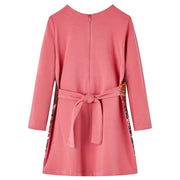 Abito da Bambina a Maniche Lunghe Rosa Antico 104 CFW6337065