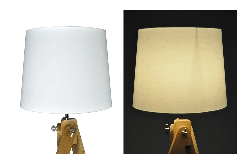 Lampada da terra con treppiede in legno, piantana - Aisha - FL25AIPL