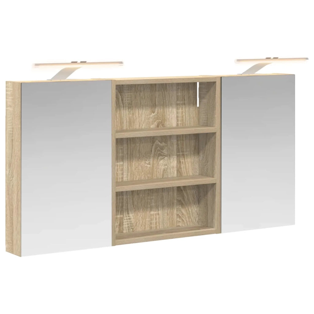 Set di Armadi da Bagno con lo scaffale 3 pcs 100 x 10,5 x 50 cm