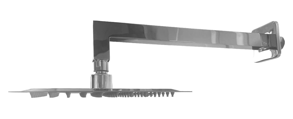 Kit set Doccia Braccio Doccia Cm 30 Con Soffione Doccia Quadrato 20 X 20