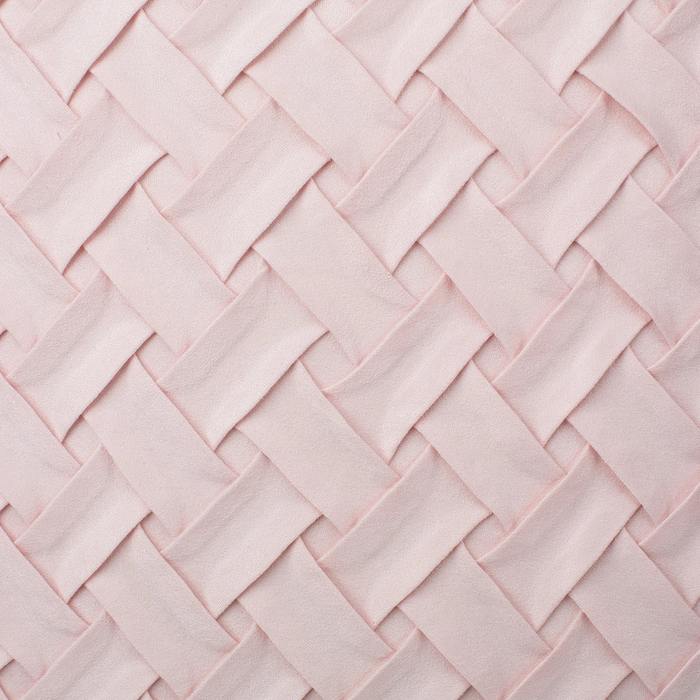 Set di 2 cuscini decorativi rosa finta pelle scamosciata trama reticolare 45 x 45 cm Moderno Glamour Decor accessori