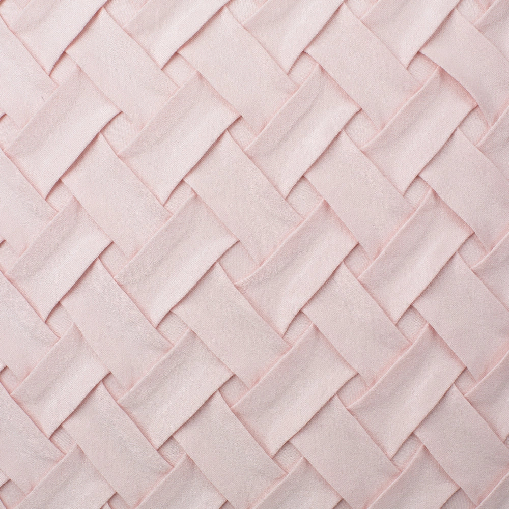 Set di 2 cuscini decorativi rosa finta pelle scamosciata trama reticolare 45 x 45 cm Moderno Glamour Decor accessori