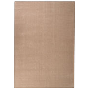 Tappeto in poliestere a pelo lungo tuftato a macchina 140 x 200 cm beige sabbia stile moderno