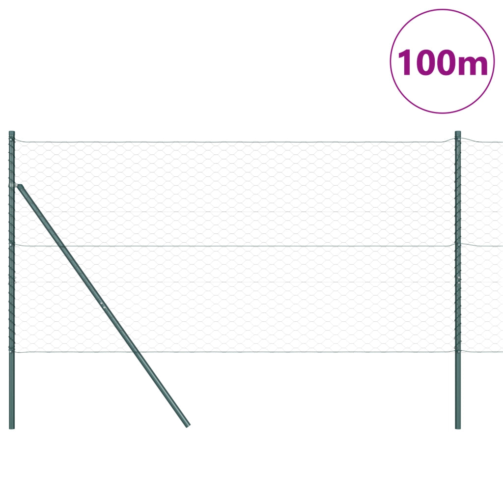 Recinzione Esagonale  Grigia 1x100 m Acciaio