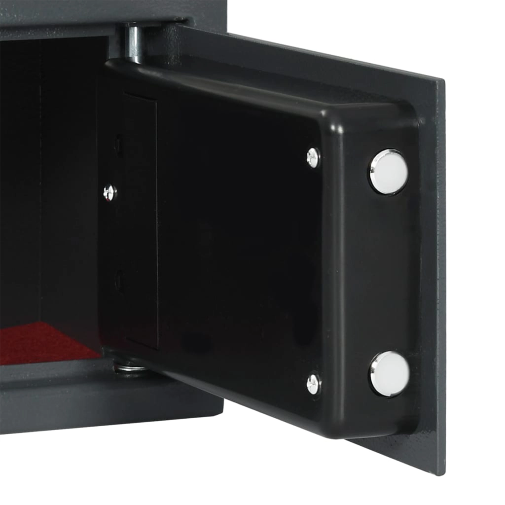 Cassaforte elettronica digitale con blocco per impronte digitali 20x31x20 cm in acciaio