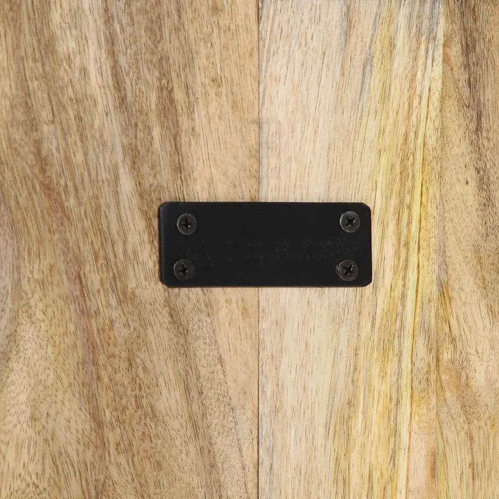 Testiera 180 cm in Legno Massello di Mango Grezzo 4017509