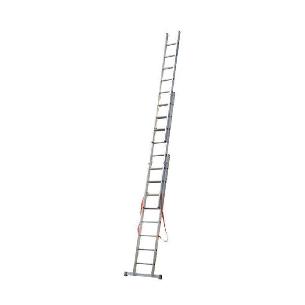 Trade Shop - Scala Tripla Trasformabile 3 Elementi In Alluminio A Sfilo O A Cavalletto Modula -   -3 X 14 Gradini    -
