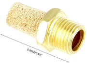 Demper di Raffreddamento per Tubo G1/8 all'Esterno - Riduzione del Rumore - Filtro di Scarico Pneumatico - Resistente All'Ossigeno - Per Viti per Cilindri e Viti per Cilindri - Effettivo per l'Eliminazione dell'Aria di Scarico - Filtro del Rumore