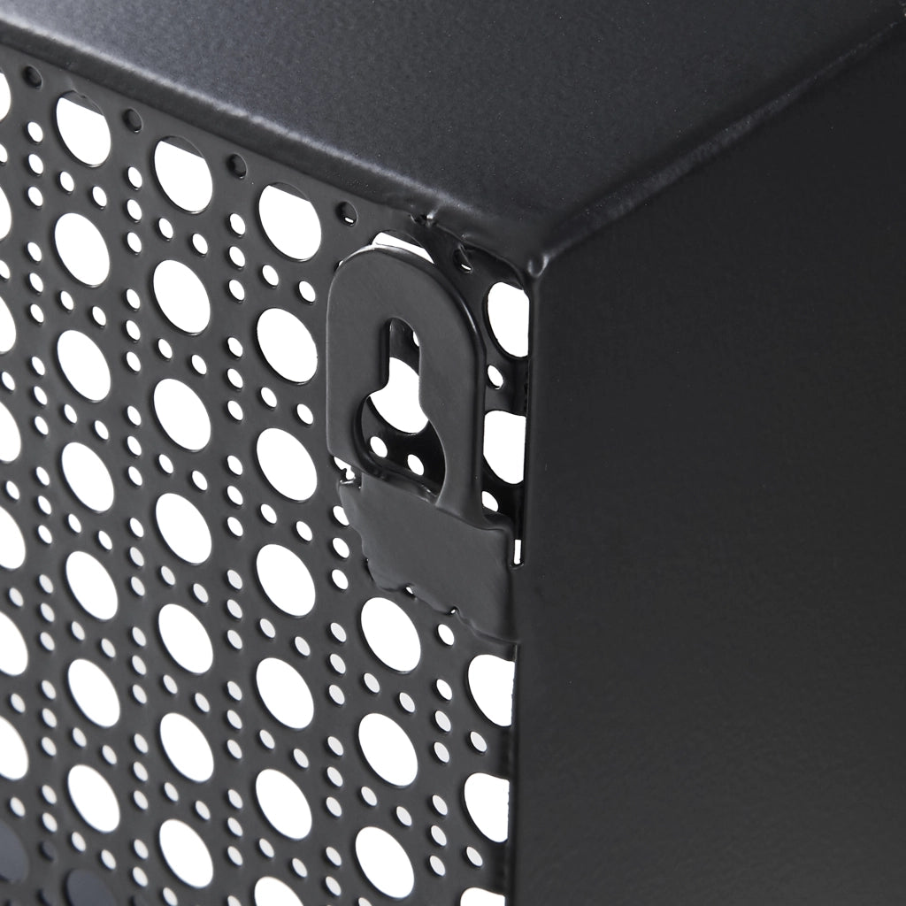 Scaffale da Parete Jäller Design Arcuato 40x30x13 cm Nero [en.casa]