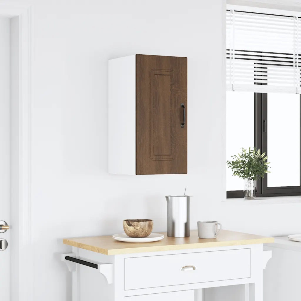 vidaXL Pensile da Cucina Kalmar Rovere Marrone in Legno Multistrato