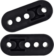 Hanger di scarico universale - assorbimento shock - nero - guaina di scarico in gomma - ideale per auto - 11mm 4 fori