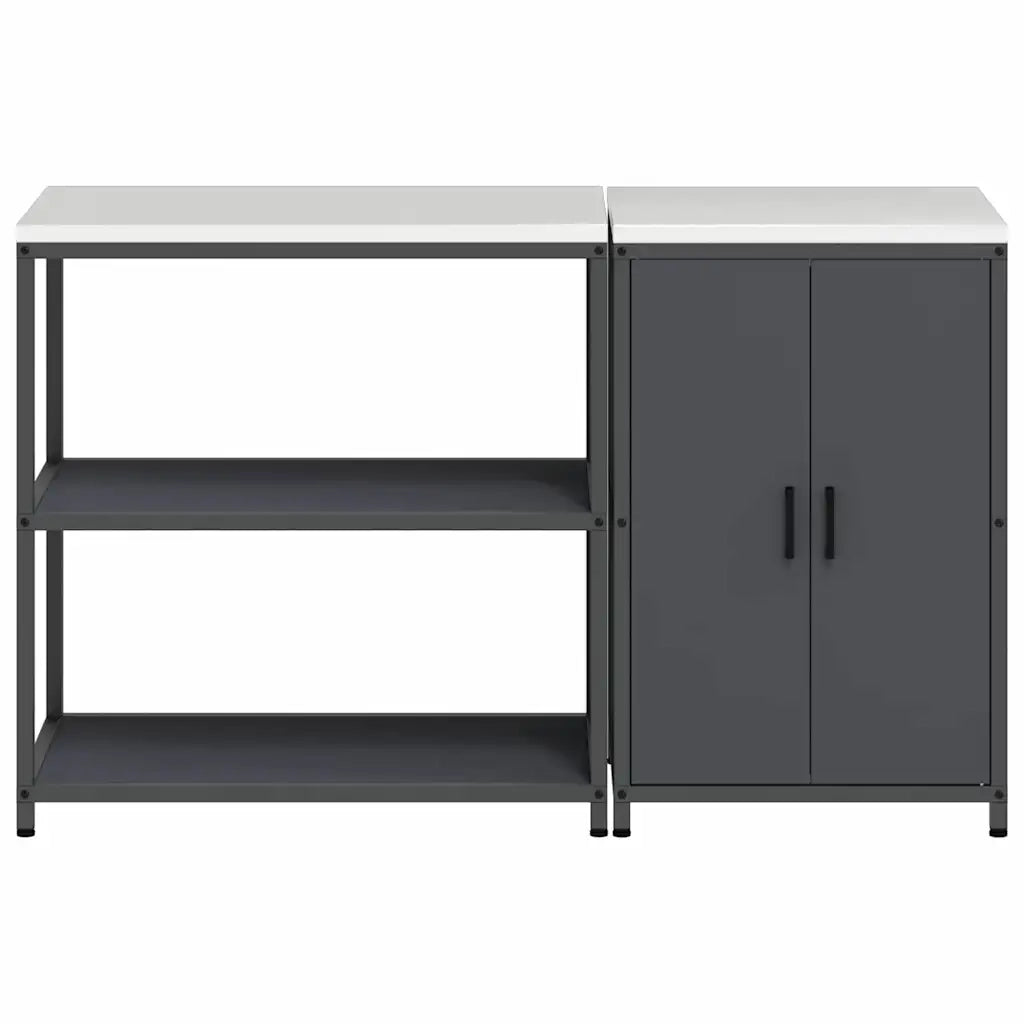 Set di Stoccaggio per Cucina con lo scaffale 2 pcs Antracite 3392661