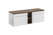 Set mobili bagno 140 cm con piano Iconic White 140 cm