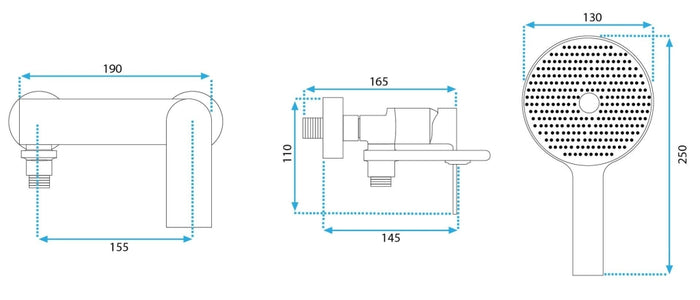 Rubinetto Da Vasca Rea Veneta Gold