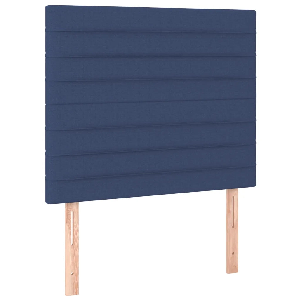 Letto a Molle con Materasso e LED-Struttura Letto con Materasso Blu 80x200 cm in Tessuto 623505