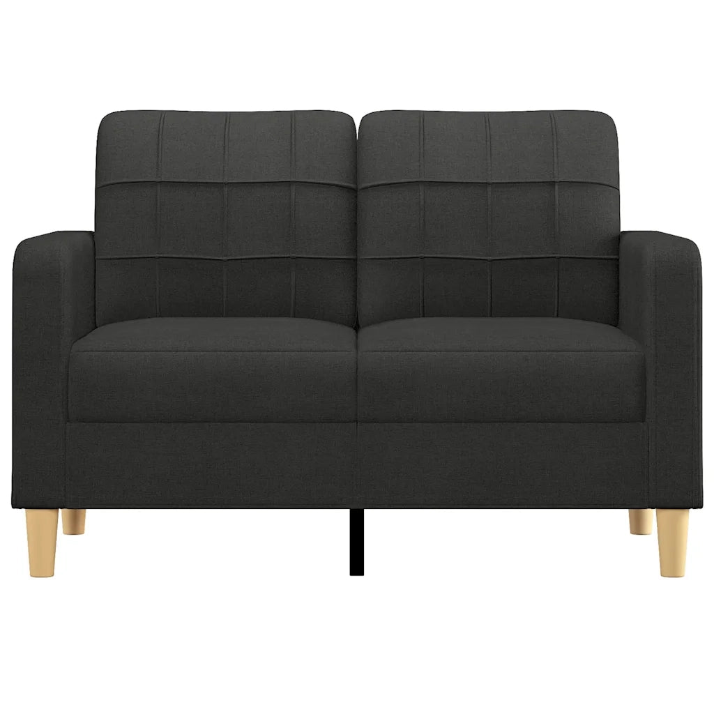 Divano a 2 Posti Nero 120 cm in Tessutocod mxl 126538