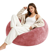 Pouf in spugna rosa con supporto che allevia la pressione e fodera lavabile per relax e ospiti 45.0 × 35.0 × 20.0 cm