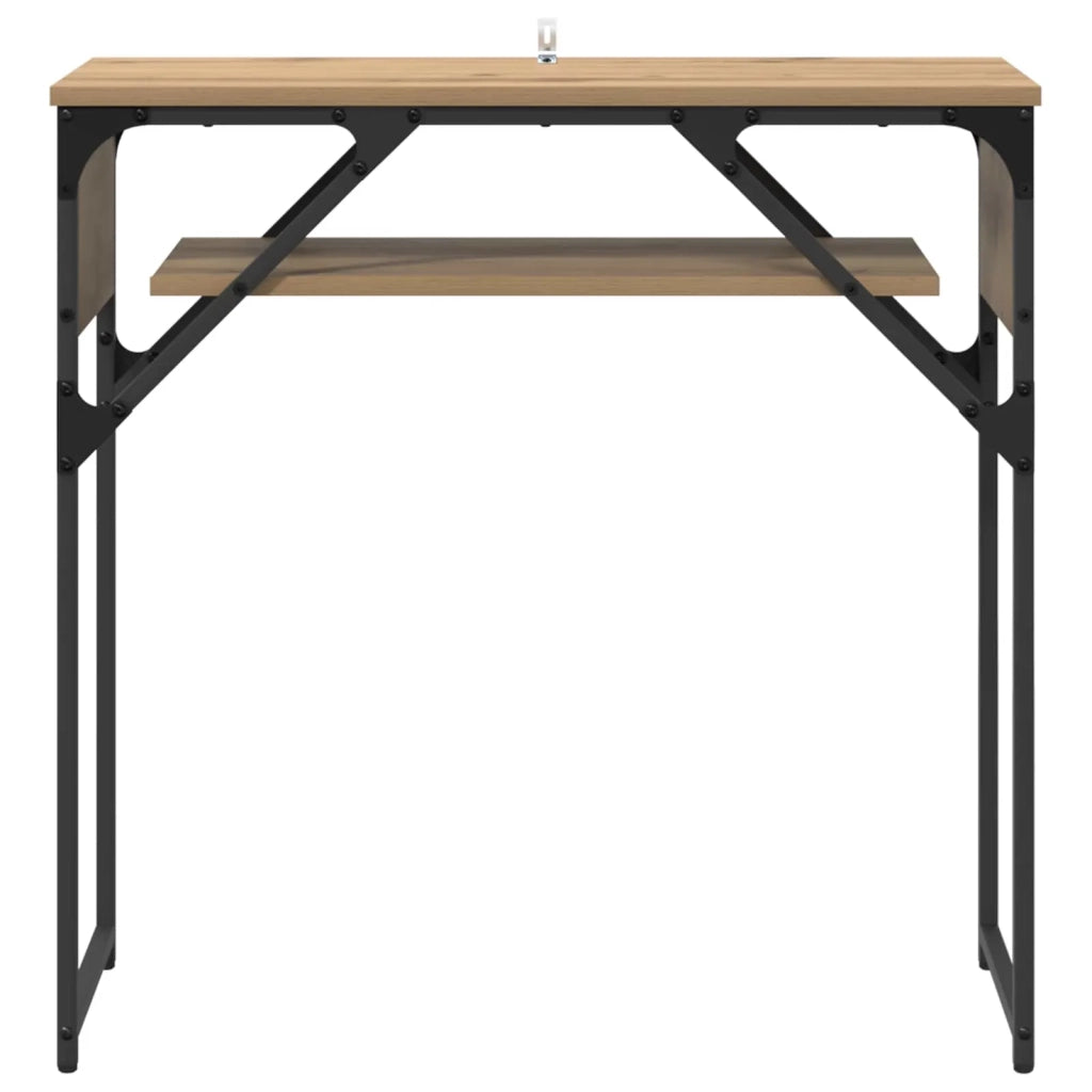 TavoloConsolle Rovere artigianale 75x30x75cm Legno multistrato